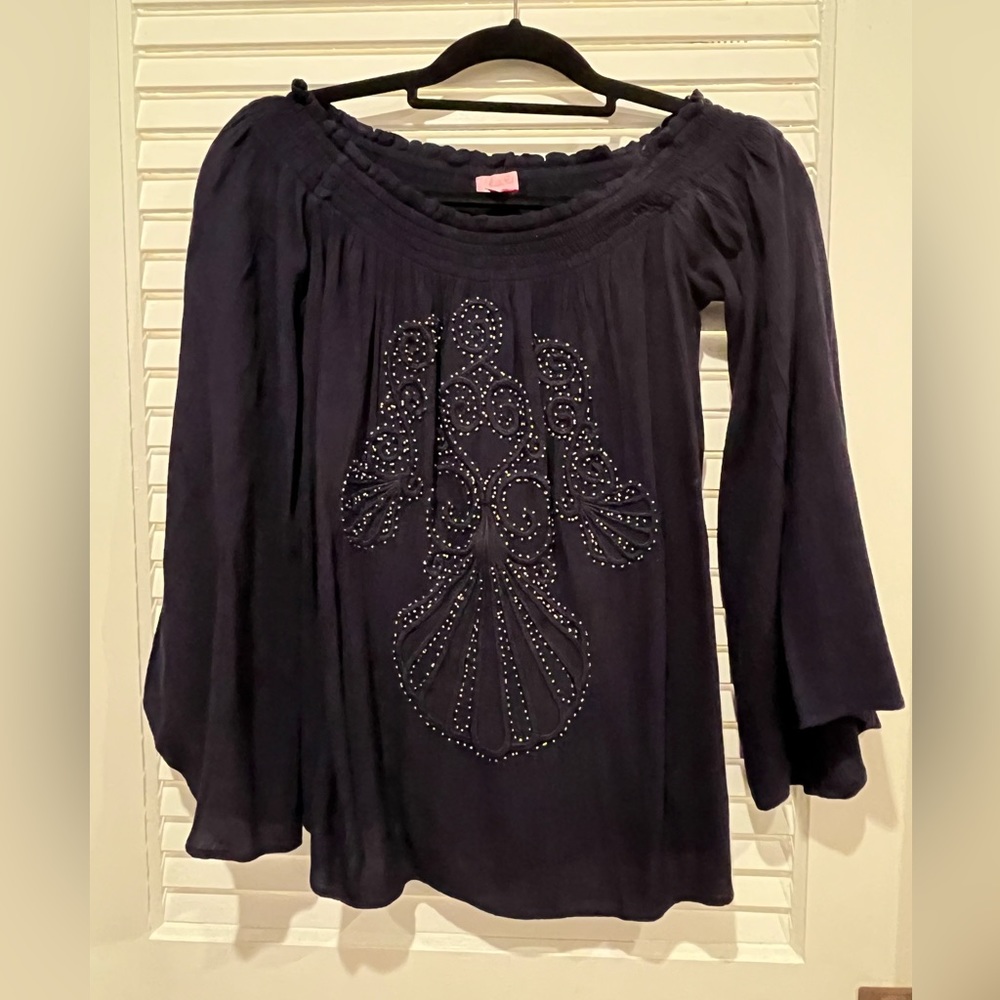 Lilly Pulitzer off the shoulder top size small